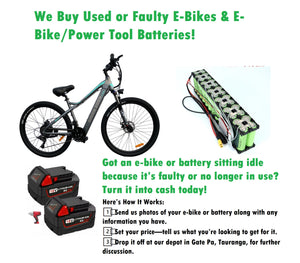 We Buy Used or Faulty E-Bikes and E-Bike/Power Tool Batteries!