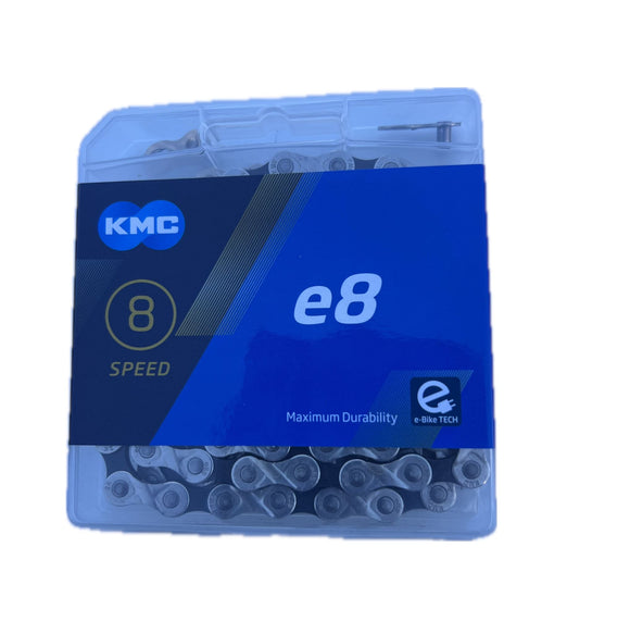 E-Bike Chain KMC e8 - Max. Durability, for 6/7/8 Speed, 136 Links, 1/2