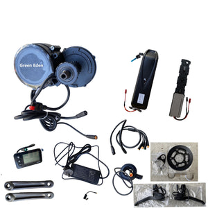 Mid-Drive E-Bike KIT - High Torque 48V Motor 90Nm, 13Ah LG Battery, Throttle