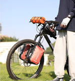 RHINOWALK Waterproof Handlebar Roll Bag - 2.4 Liter, Orange