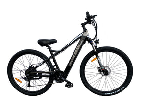 Electric Mountain Bike - 27.5", 27 Spds, Aluminum, 48V Motor, 7.8Ah, Black/White