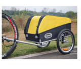 Bike Trailer - Foldable,  Luggage Carrier, Pet Trailer, Yellow