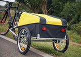 Bike Trailer - Foldable,  Luggage Carrier, Pet Trailer, Yellow